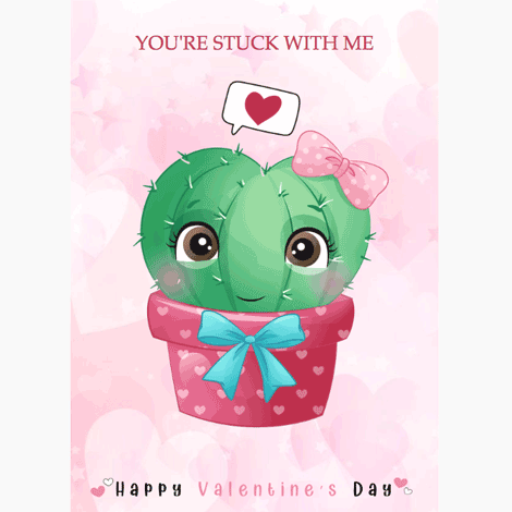 Valentine's Day Cactus Pun eCard